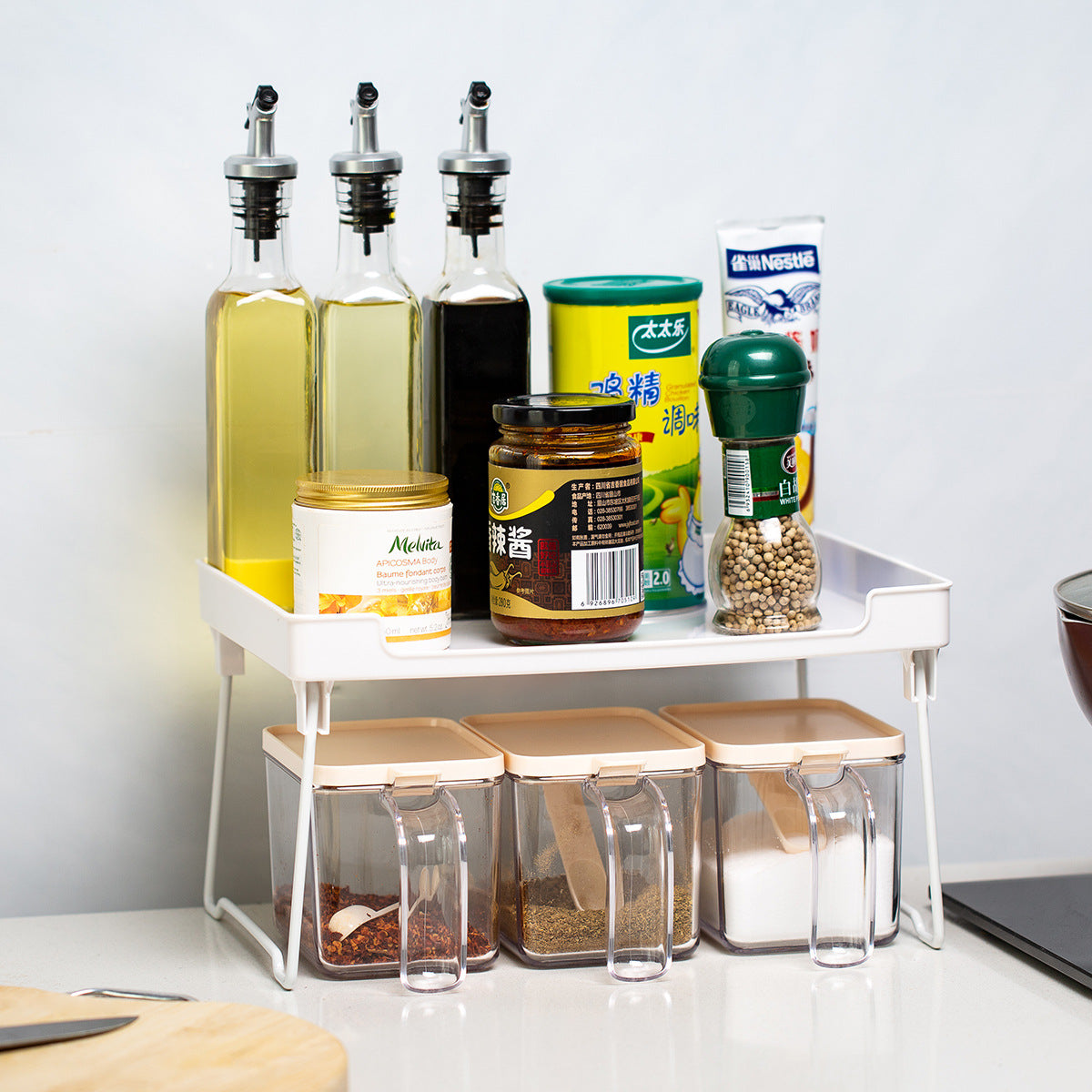 KitchenGear Organizer: All-in-One Rack for Organizing Kitchen Supplies
