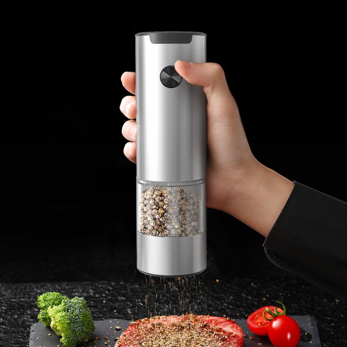 PepperPro Electric Grinder: Fresh Ground Black Pepper at the Touch of a Button
