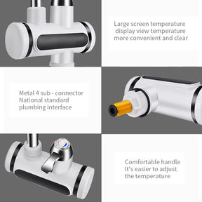 TempFlow Electric Water Tap: Instant Hot and Cold Water Faucet Heater with Temperature Display
